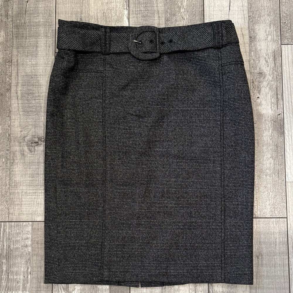 DALIA COLLECTION Gray Speckled Skirt